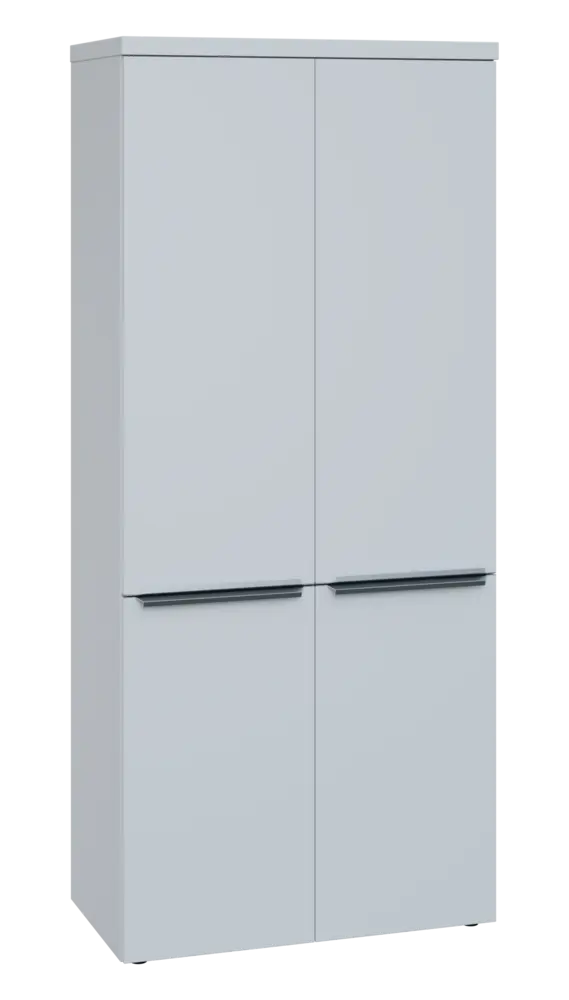 SIN 5 - 84D kancelářská skříň, 4-dveřová, 1820x800x400, bílá