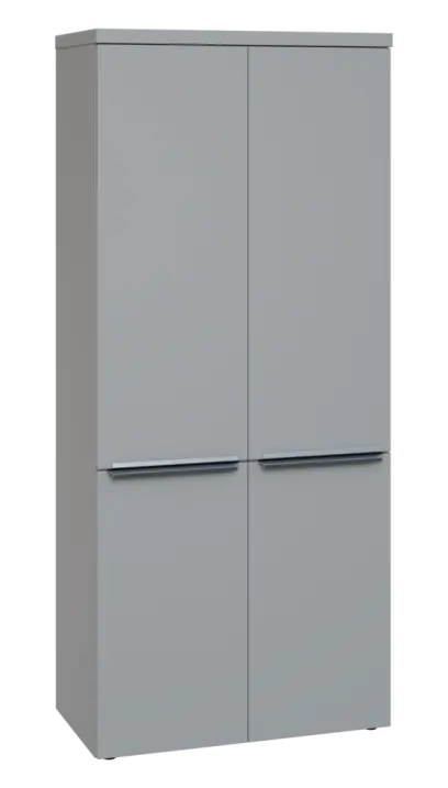 SIN 5 - 84D kancelářská skříň, 4-dveřová, 1820x800x400, šedá