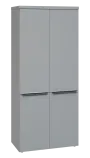 SIN 5 - 84D kancelářská skříň, 4-dveřová, 1820x800x400, šedá