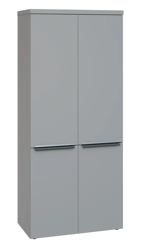 SIN 5 - 84D kancelářská skříň, 4-dveřová, 1820x800x400, šedá