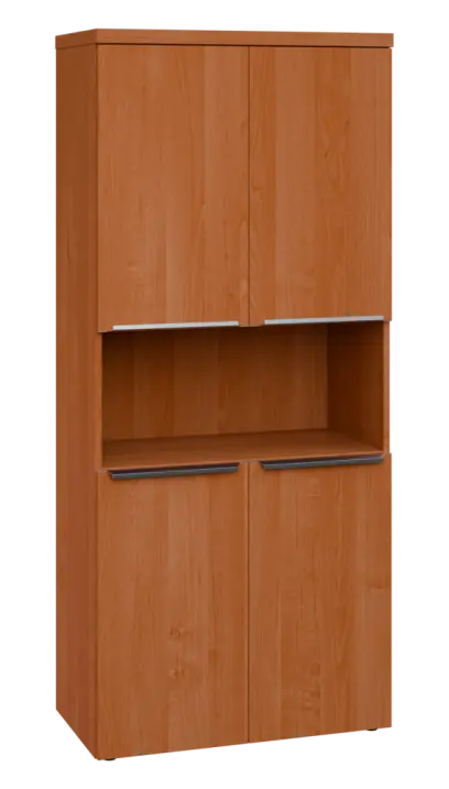 SIN 5 - 84DN kancelářská skříň, 4-dveřová/nika, 1820x800x400, olše jantar