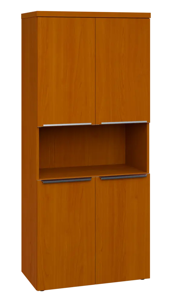 SIN 5 - 84DN kancelářská skříň, 4-dveřová/nika, 1820x800x400, třešeň šumavská