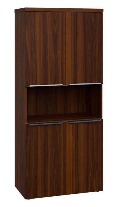 SIN 5 - 84DN kancelářská skříň, 4-dveřová/nika, 1820x800x400, ořech královský