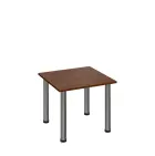 G-43 Konferenční stolek 600 x 600 mm, deska 18 mm, ořech královský / nohy chrom