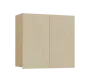 SIH - 8D horní skříňka, 2-dveřová, 750x800x300, bříza světlá