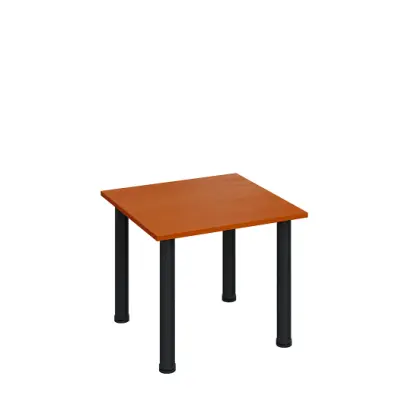G-43 Konferenční stolek 600 x 600 mm, deska 18 mm, třešeň šumavská / nohy černé RAL9005
