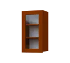 SIH - 4S horní skříňka, 1-dveřová, prosklená, levá, 750x400x300, třešeň šumavská