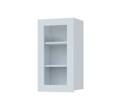 SIH - 4S horní skříňka, 1-dveřová, prosklená, levá, 750x400x300, bílá