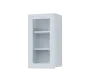 SIH - 4S horní skříňka, 1-dveřová, prosklená, levá, 750x400x300, bílá
