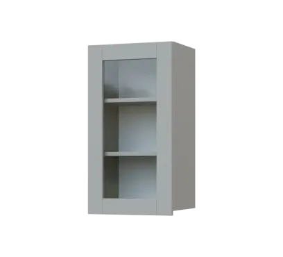 SIH - 4S horní skříňka, 1-dveřová, prosklená, levá, 750x400x300, šedá