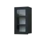 SIH - 4S horní skříňka, 1-dveřová, prosklená, levá, 750x400x300, antracit