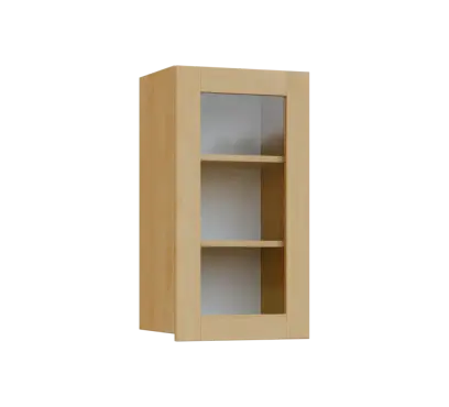 SIH - 4S horní skříňka, 1-dveřová, prosklená, pravá, 750x400x300, javor horský