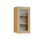 SIH - 4S horní skříňka, 1-dveřová, prosklená, pravá, 750x400x300, javor horský