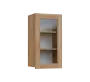 SIH - 4S horní skříňka, 1-dveřová, prosklená, pravá, 750x400x300, dub bardolino