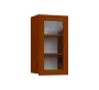 SIH - 4S horní skříňka, 1-dveřová, prosklená, pravá, 750x400x300, třešeň šumavská