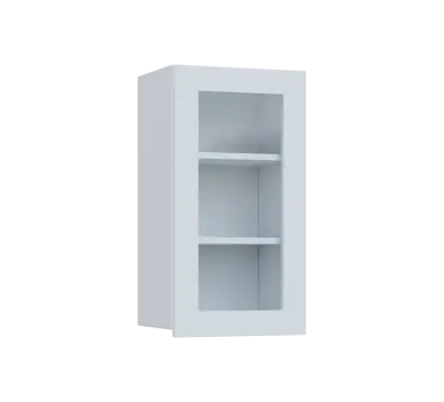 SIH - 4S horní skříňka, 1-dveřová, prosklená, pravá, 750x400x300, bílá