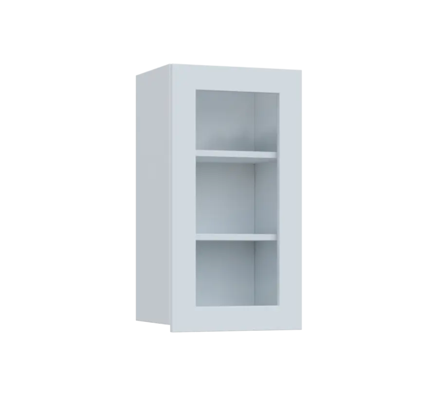 SIH - 4S horní skříňka, 1-dveřová, prosklená, pravá, 750x400x300, bílá