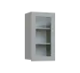 SIH - 4S horní skříňka, 1-dveřová, prosklená, pravá, 750x400x300, šedá