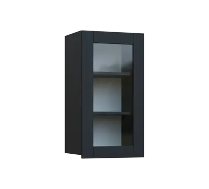 SIH - 4S horní skříňka, 1-dveřová, prosklená, pravá, 750x400x300, antracit