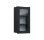 SIH - 4S horní skříňka, 1-dveřová, prosklená, pravá, 750x400x300, antracit