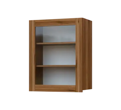 SIH - 6S horní skříňka, 1-dveřová, prosklená, levá, 750x600x300, ořech světlý SIH - 6S horní skříňka, 1-dveřová, prosklená, levá, 750x600x300, ořech světlý