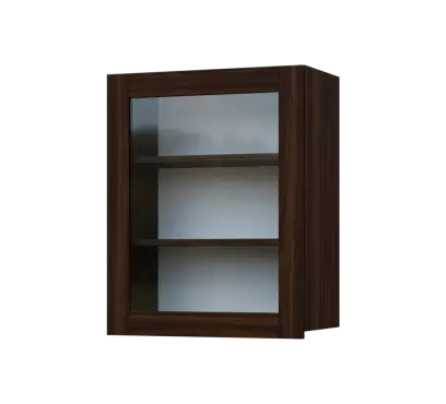 SIH - 6S horní skříňka, 1-dveřová, prosklená, levá, 750x600x300, ořech královský SIH - 6S horní skříňka, 1-dveřová, prosklená, levá, 750x600x300, ořech královský