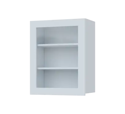 SIH - 6S horní skříňka, 1-dveřová, prosklená, levá, 750x600x300, bílá