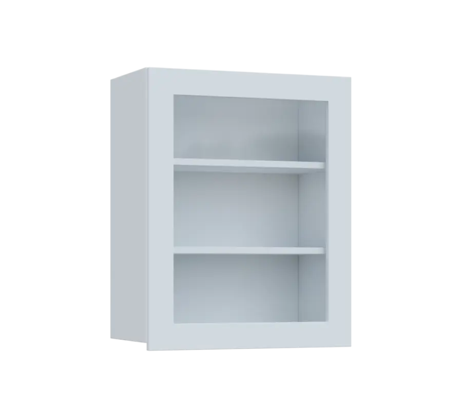 SIH - 6S horní skříňka, 1-dveřová, prosklená, pravá, 750x600x300, bílá