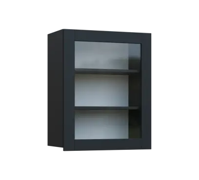SIH - 6S horní skříňka, 1-dveřová, prosklená, pravá, 750x600x300, antracit