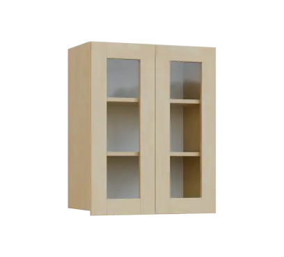 SIH - 6S2 horní skříňka, 2-dveřová, prosklená, 750x600x300, bříza světlá SIH - 6S2 horní skříňka, 2-dveřová, prosklená, 750x600x300, bříza světlá