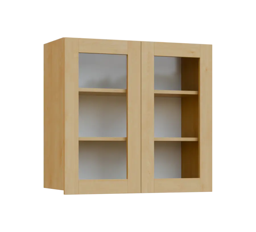 SIH - 8S horní skříňka, 2-dveřová, prosklená, 750x800x300, javor horský