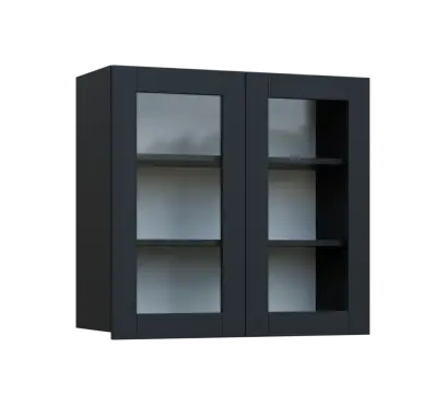 SIH - 8S horní skříňka, 2-dveřová, prosklená, 750x800x300, antracit