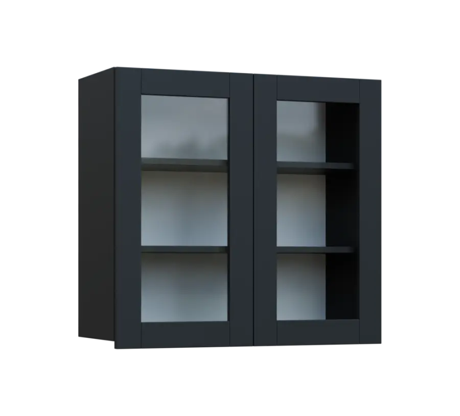 SIH - 8S horní skříňka, 2-dveřová, prosklená, 750x800x300, antracit