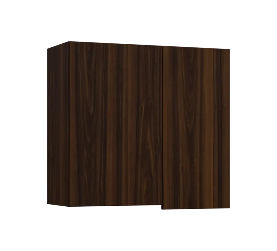 SIHR - 8 horní skříňka, 2-dveřová, rohová, levá, 750x800x300, ořech královský