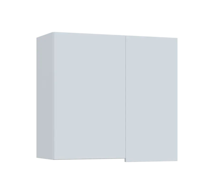 SIHR - 8 horní skříňka, 2-dveřová, rohová, levá, 750x800x300, bílá