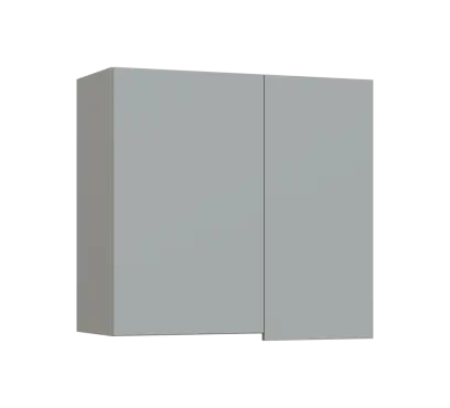 SIHR - 8 horní skříňka, 2-dveřová, rohová, levá, 750x800x300, šedá SIHR - 8 horní skříňka, 2-dveřová, rohová, levá, 750x800x300, šedá