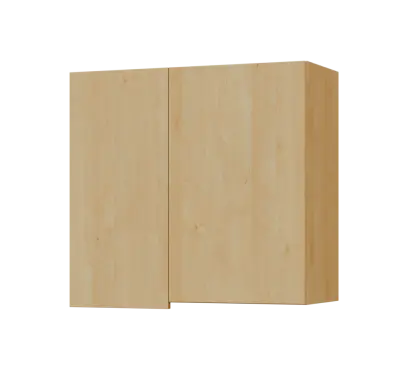 SIHR - 8 horní skříňka, 2-dveřová, rohová, pravá, 750x800x300, javor horský