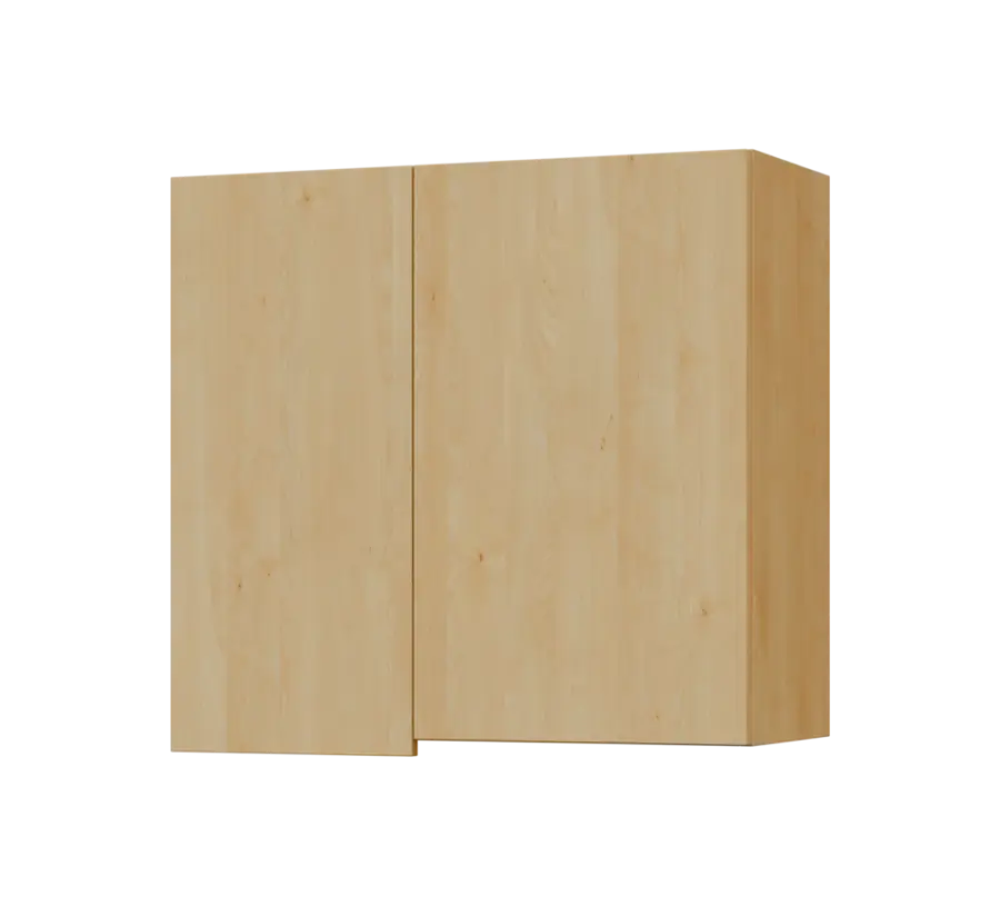 SIHR - 8 horní skříňka, 2-dveřová, rohová, pravá, 750x800x300, javor horský