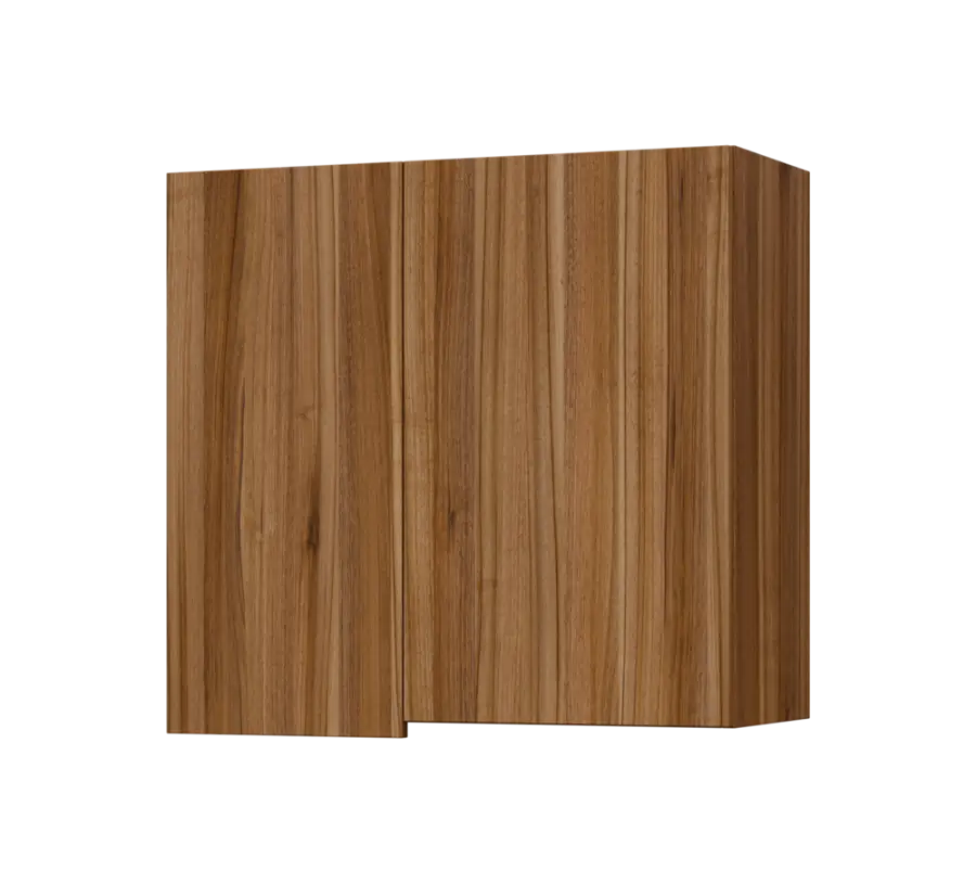 SIHR - 8 horní skříňka, 2-dveřová, rohová, pravá, 750x800x300, ořech světlý