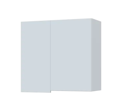 SIHR - 8 horní skříňka, 2-dveřová, rohová, pravá, 750x800x300, bílá