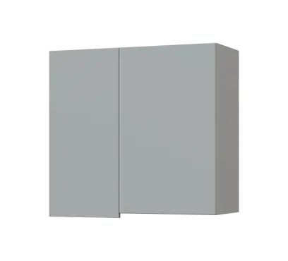 SIHR - 8 horní skříňka, 2-dveřová, rohová, pravá, 750x800x300, šedá