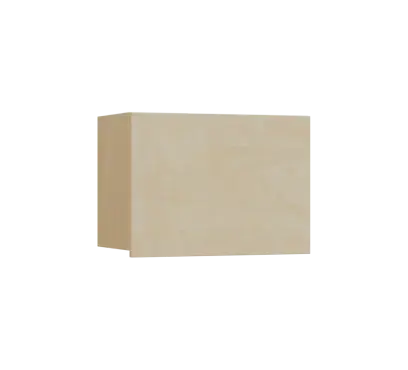 SIHV - 64D horní skříňka, výklop, 434x600x300, bříza světlá