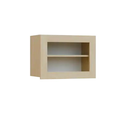 SIHV - 64S horní skříňka, výklop, prosklená, 434x600x300, bříza světlá SIHV - 64S horní skříňka, výklop, prosklená, 434x600x300, bříza světlá