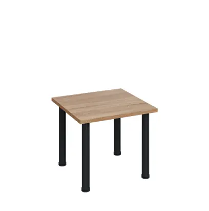 G-43 Konferenční stolek 600 x 600 mm, deska 25 mm, dub bardolino / nohy černé RAL9005