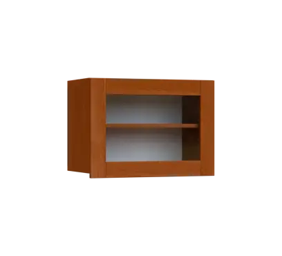 SIHV - 64S horní skříňka, výklop, prosklená, 434x600x300, olše jantar SIHV - 64S horní skříňka, výklop, prosklená, 434x600x300, olše jantar