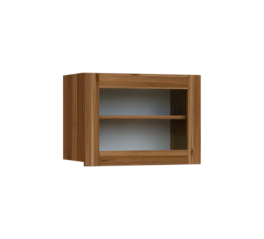 SIHV - 64S horní skříňka, výklop, prosklená, 434x600x300, ořech světlý