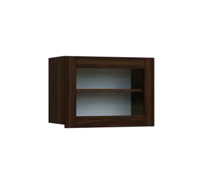 SIHV - 64S horní skříňka, výklop, prosklená, 434x600x300, ořech královský