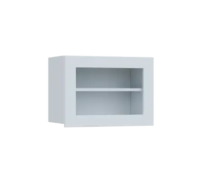 SIHV - 64S horní skříňka, výklop, prosklená, 434x600x300, bílá