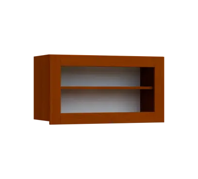 SIHV - 84S horní skříňka, výklop, prosklená, 434x800x300, třešeň šumavská