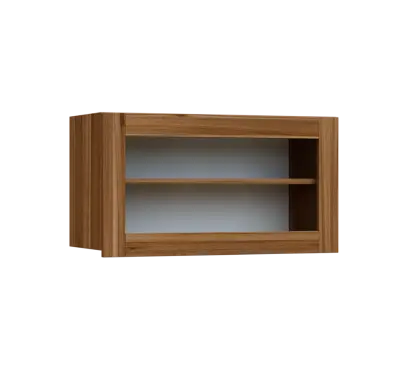 SIHV - 84S horní skříňka, výklop, prosklená, 434x800x300, ořech světlý